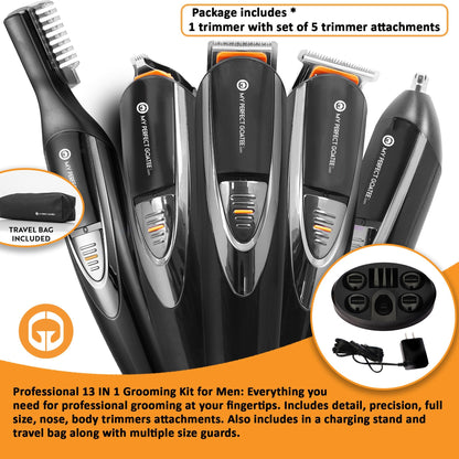 MPG-800L 13-in-1 grooming kit contents